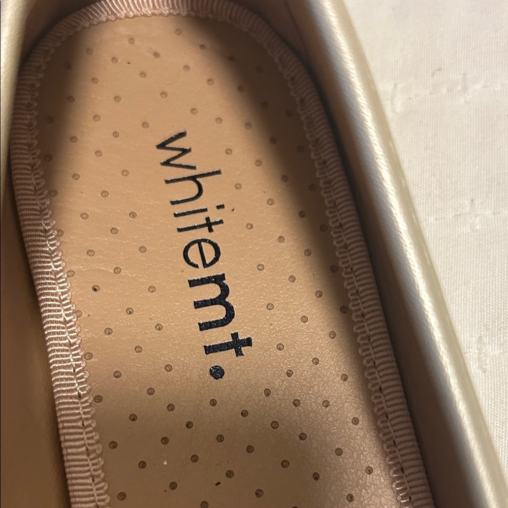White Mountain Metallic Gold Ballet Flats - Picture 2 of 3